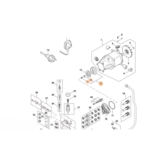 Stihl  Tarcza zataczająca 8,7° RE01 760 8700